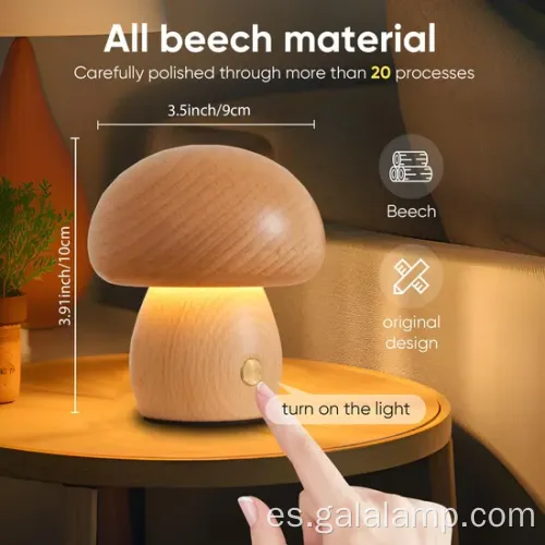 Lámpara recargable elegante con diseño moderno de decoración del hogar